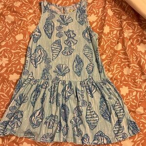 Lilly Pulitzer Blue Seashell Kids Dress